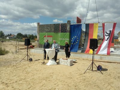 Grundsteinlegung Fuchsberg-Grundschule in Biesdorf