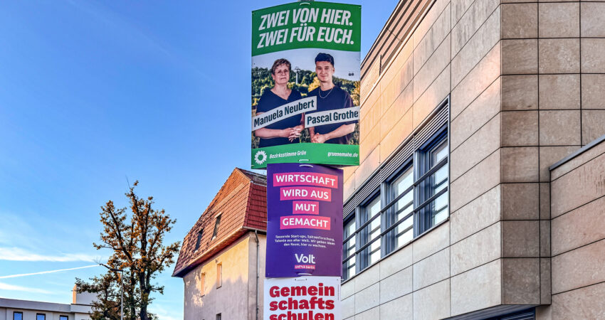 Gruene-MaHe-2026-08-14-Wahlplakate-S-Kaulsdorf